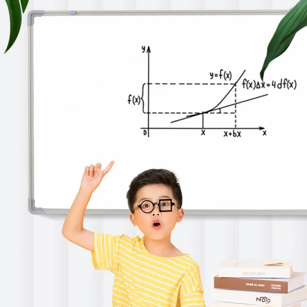 부드러운 표면 화이트 보드 마그네틱 칠판 벽 키트, 사무실 교육용, 정리정돈 내마모성 디스플레이