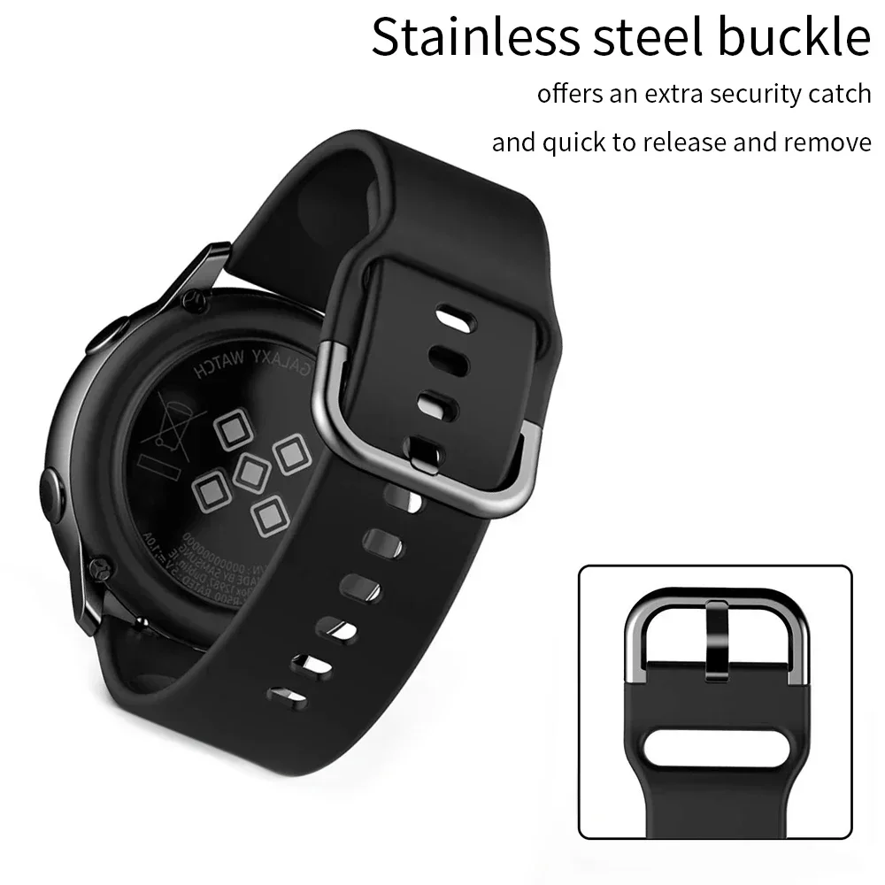 20 مللي متر حزام + حافظة لساعة سامسونج جالاكسي اكتيف 2 سوار تغطية الفرقة الوفير لساعة جالاكسي 4/5/6 40 مللي متر 44 مللي متر الغطاء الواقي #4