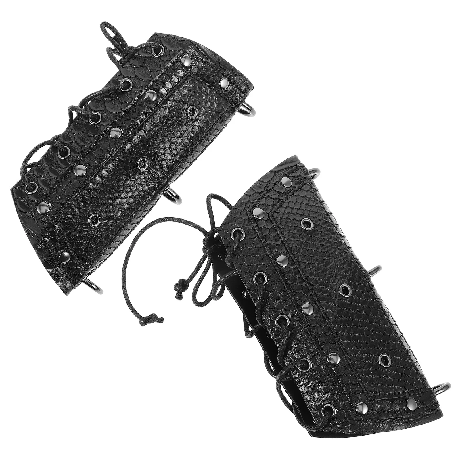 1 par chique mangas de braço de pele de cobra resistente artificial cosplay acessórios de fantasia de halloween mangas de braço masculino