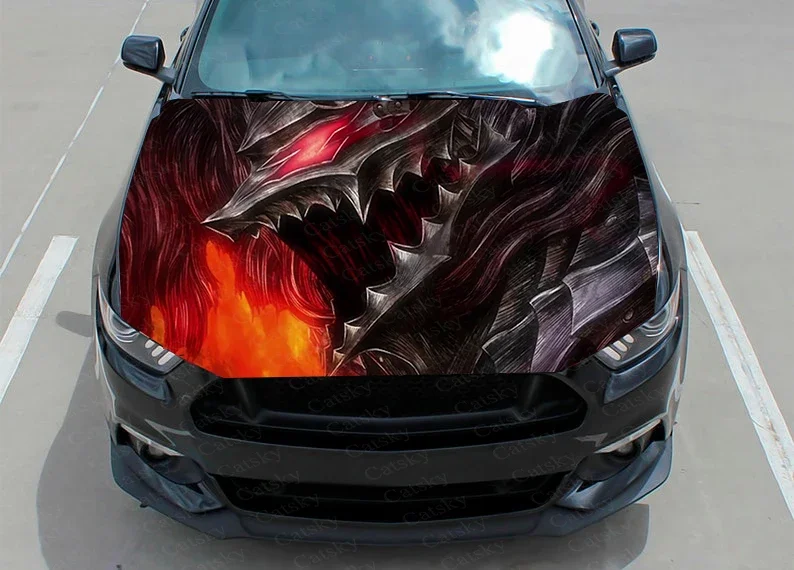 Berserk Guts car hood decal vinyl sticker graphic packaging decal graphic hood decal suitable for most vehicle customization