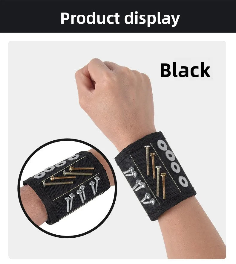 Magnetic Wristband for Holding Screws,Nails,Drilling Bits,Wrist Tool Holder Belts with Strong Magnets,Cool Gadgets for Men