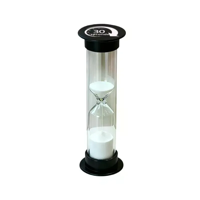 1/6 Pcs White Sand With Clear Glass Body Round Cover Perfect For Teeth Brushing Cooking Home Desktop Decoration
