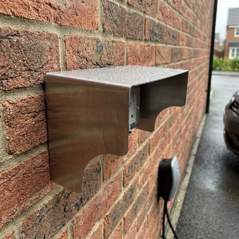 1 Piece Stainless Steel Rain Cover 86 Socket For Access Control Protection Cover Outdoor Waterproof Cover