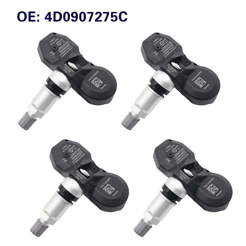 

Датчик давления в шинах TPMS 4D0907275C, 4 шт., 433 МГц, для Audi A6 Allroad 2004-06, A6 Avant, A8 2002-2009, Allroad 2004-2005