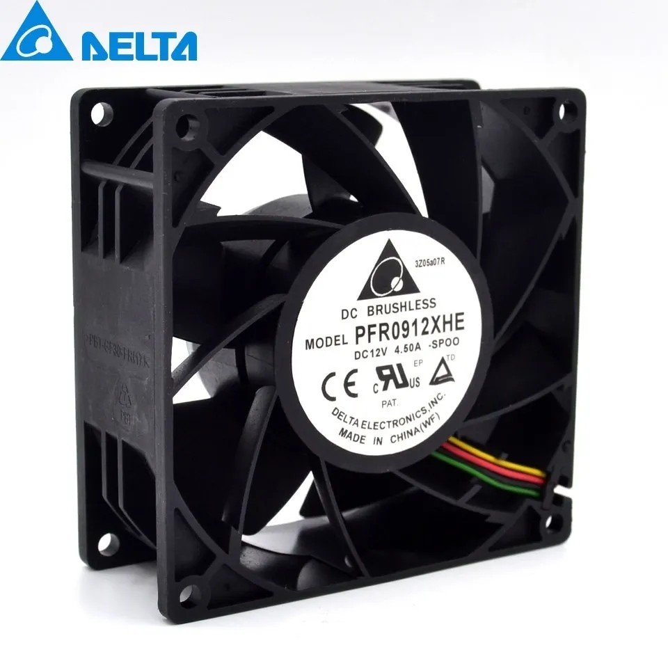 

90*90*38mm PFR0912XHE 9CM 90mm 4.5A 12V used to Server Extensions machine cooling fan for Delta