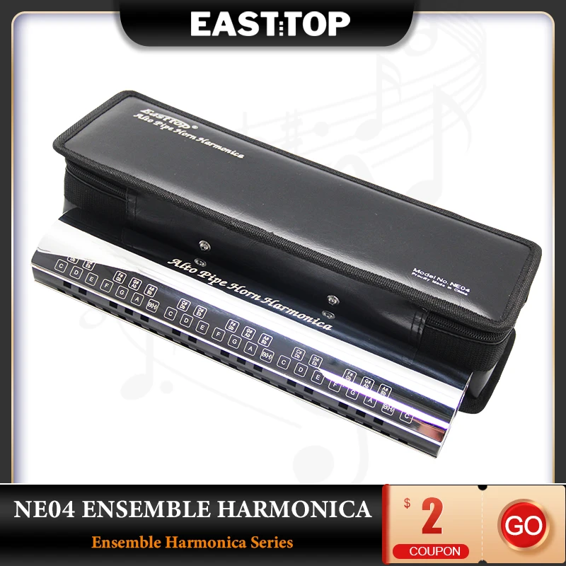 EASTTOP NE04 Ensemble Harmonica Tenor Flute Adult Band Group Professional Performance