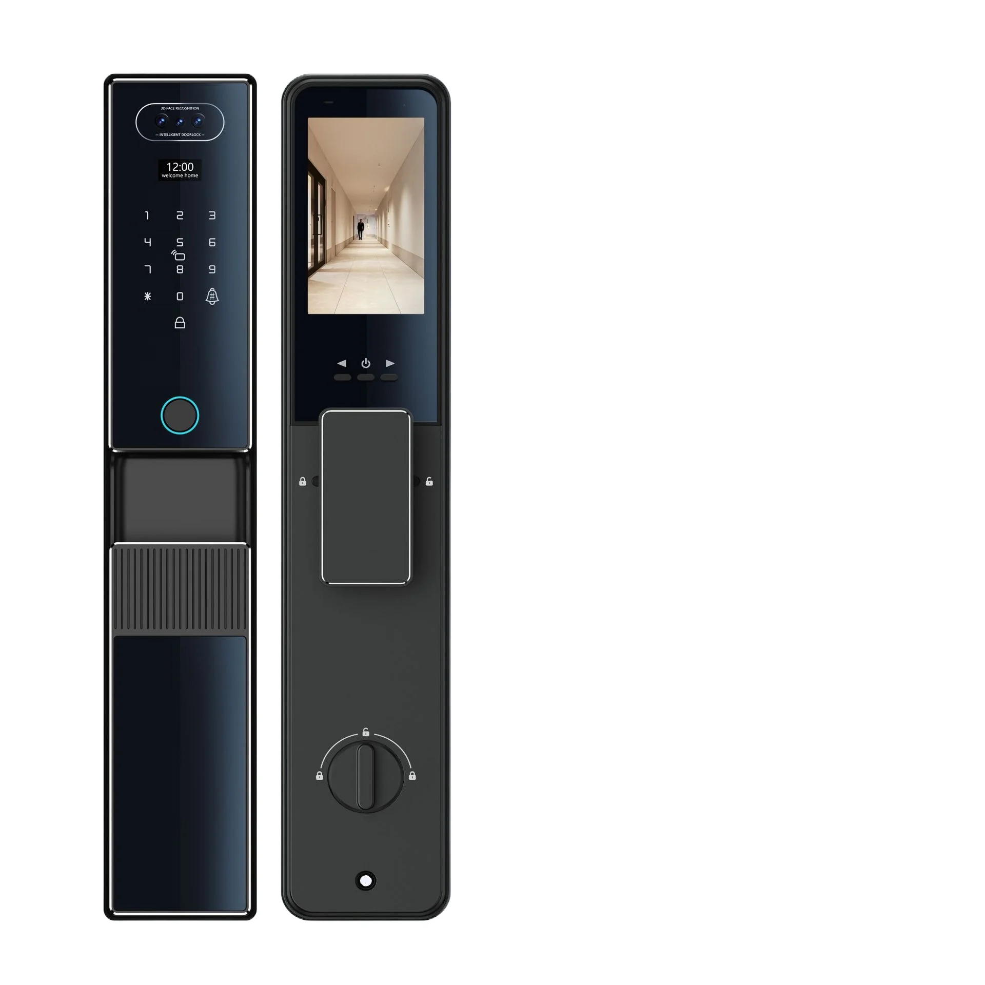 Palm Vein Smart Lock for Home Security Door with Face Recognition Graffiti Video Remote Control Fingerprint Password Unlock