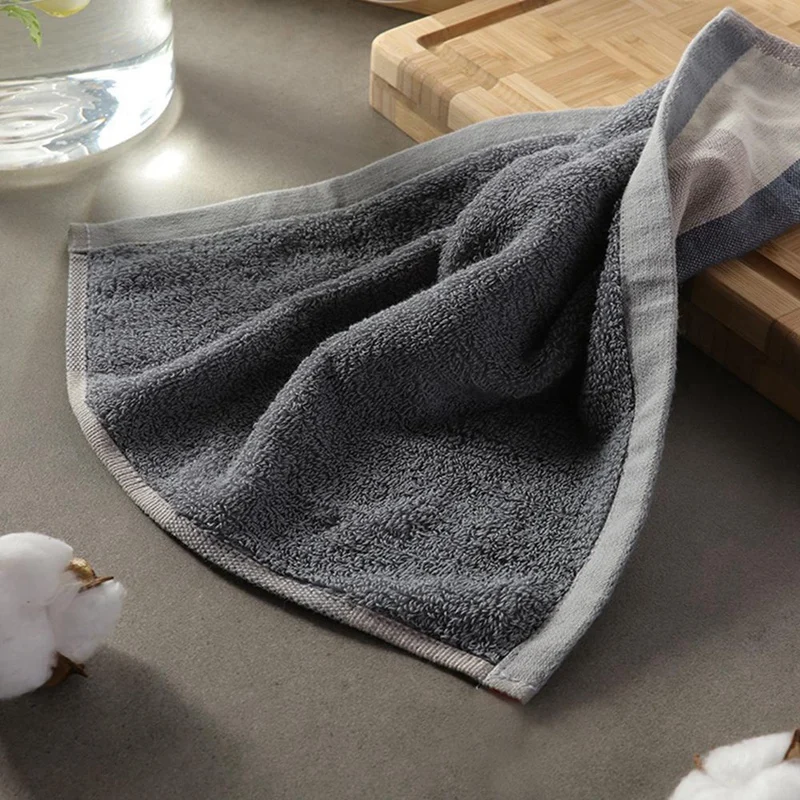 Nordic Style Thickened Absorbent Cotton Cloth Towels Kitchen Hand Towels Bathroom Household Items