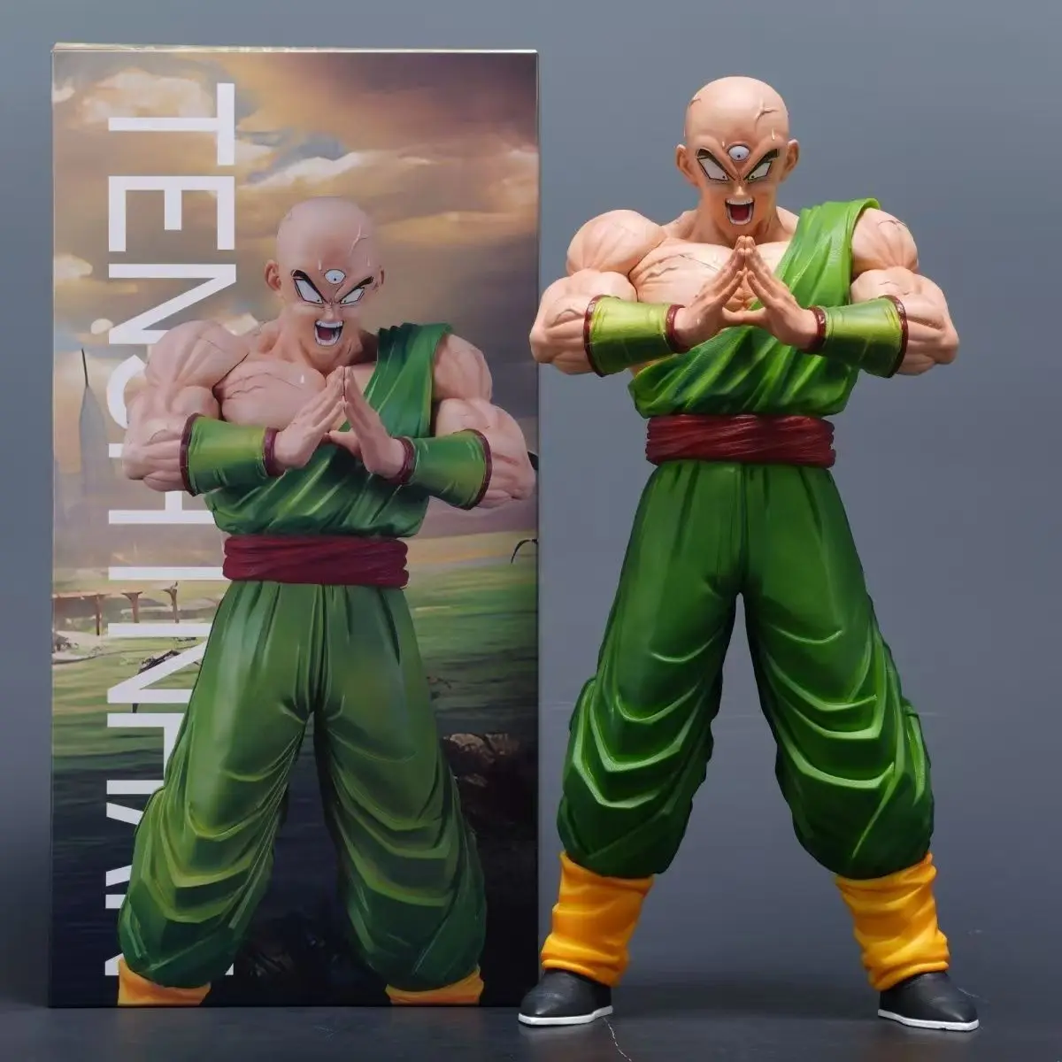 

Anime Dragon Ball Z Figure Infinite Warrior Ten Shin Han Action Model Scene Collectible Statue Model Toy Doll Birthday Gift