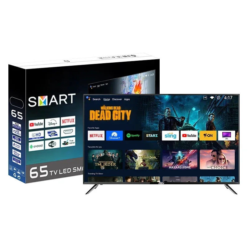 

Hot Selling 65 75 85 Inch Flat Screen 4K Smart TV Bedroom/Dining Room/Hotel/Conference Room