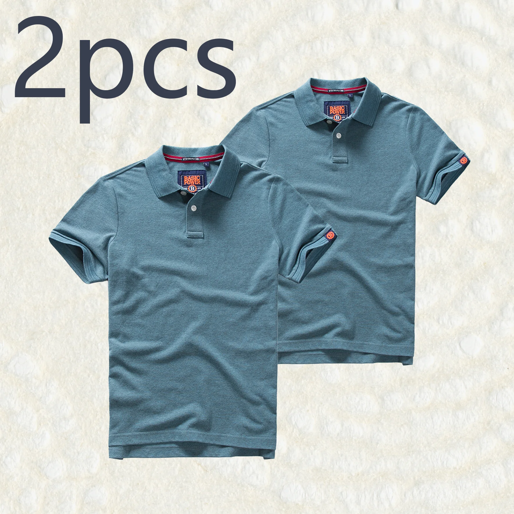 

2pcs Shirts for Men 2025 Spring Autumn Men Lapel Cotton Golf Wear Tops Luxury Polos Oversized Shirts and Blouses man T-shirts