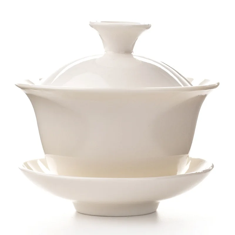 

Gaiwan Infuser Tureen Cover Bowl Coffeeware Teaware Ceramic Kung Fu Tea Set Teacup Teapot Ceremony Kitchen Accessories 120ml