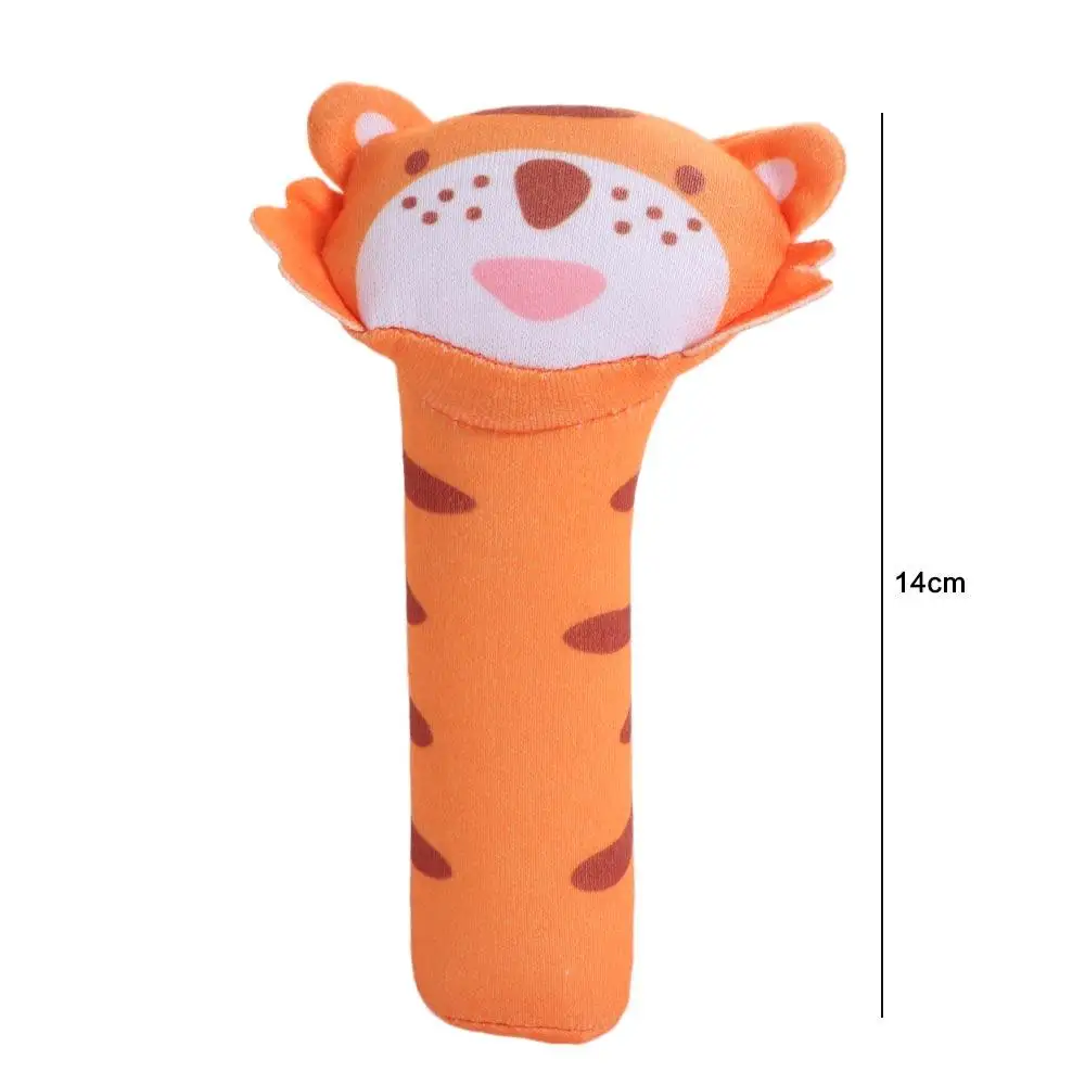 Hochet à Cloche en Polyester pour Bébé, en Peluche, avec Motif de Dessin Animé, Lapin, Tigre, Girafe, Krasnore, Animal Doux