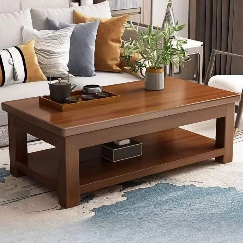 

Storage Designer Coffee Table Wood Rustic Brown Space Saving Luxury Coffee Table Modern Unique Couchtisch Furniture For Home