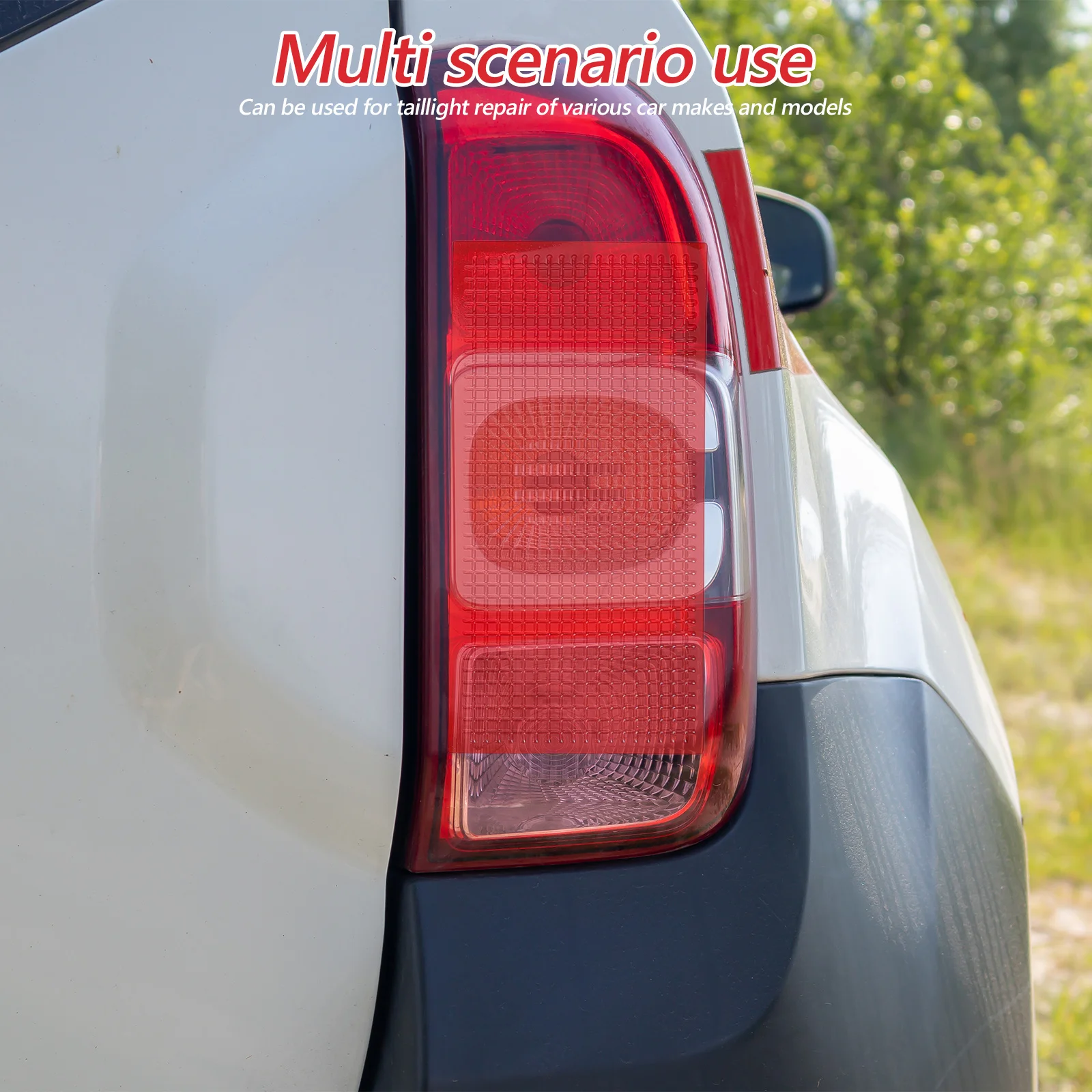 1 conjunto kit de reparo de lente automática, ferramentas de reparo de luz traseira, filme de restauração universal para luzes de carro, descoloração de rachaduras, rápido e fácil