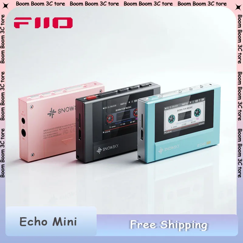 

Fiio Snowsky Echo Mini Lossless Music Player HD Color LCD Screen Support TF Card 3.5mm/4.4mm Portable Amplifier Adapter