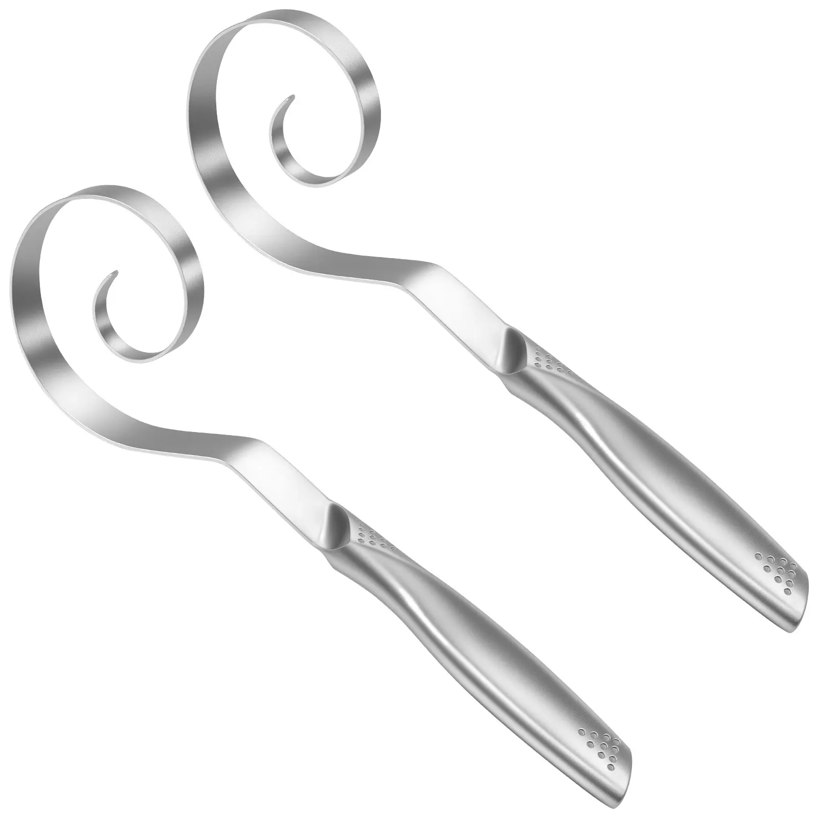

2PCS Stainless Steel Dough Whisks Easy to Clean Solid Bread Sourdough Whisk Versatile Bread Whisk Supplies High Efficient Flour