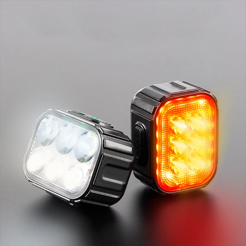 

Водонепроницаемый горный безопасный мощный передний велосипедный супер яркий смарт-USB задний перезаряжаемый светодиодный велосипедный фонарь