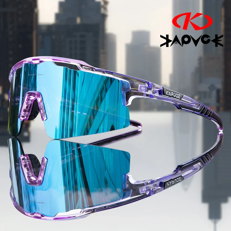 Kapvoe Cycling Sunglasses Polarized Cycling Glasses Man MTB Sports Glasses UV400 Outdoor Bicycle Eyewear Woman Road Bike Goggles