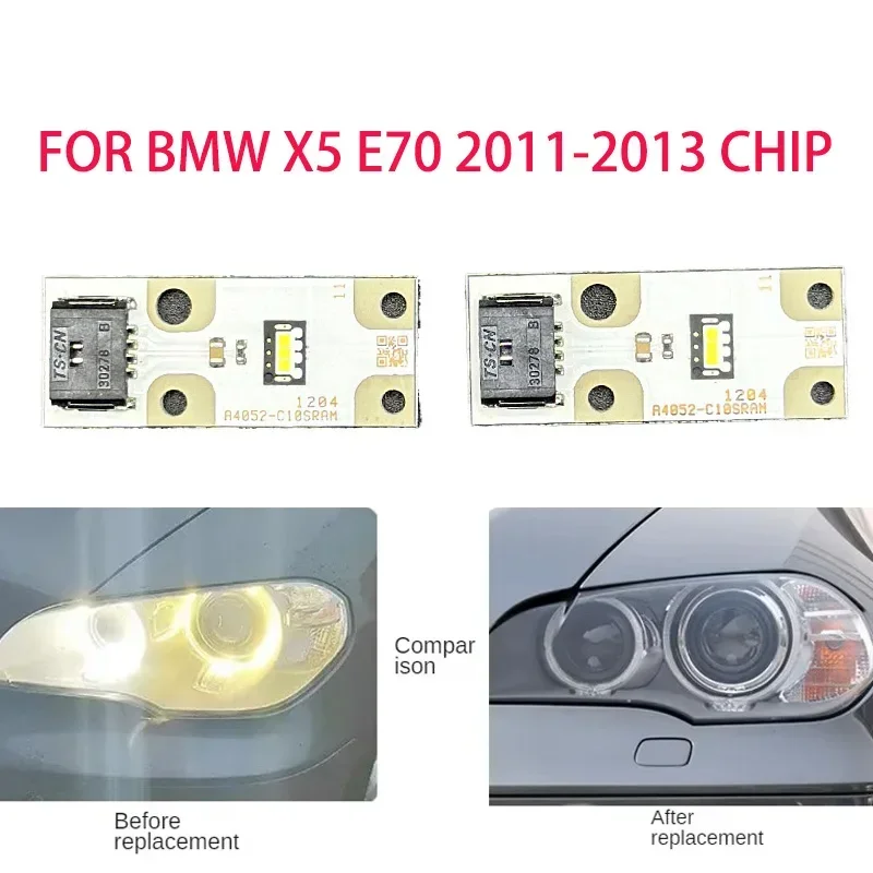 White Angel Eyes for BMW X5 E70 2011-2013 Car HeadAngel Eyess DRL Chip Ballast Chip Circuit Board Angel Eyes Source Board Chip