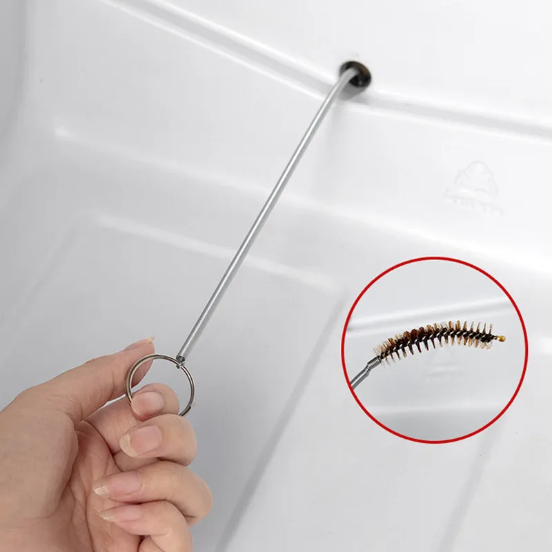 Refrigerator Drain Dredge Cleaning Set Long Flexible Refrigerator Scrub Brush Water Dredging Tool Water Tube Cleaning Coil Brush