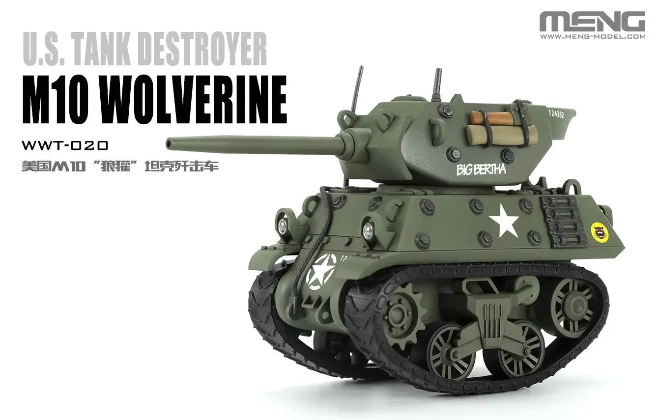 MENG Model WWT-020 WWT U.S. Tank Destroyer M10 Wolverine Model Kit