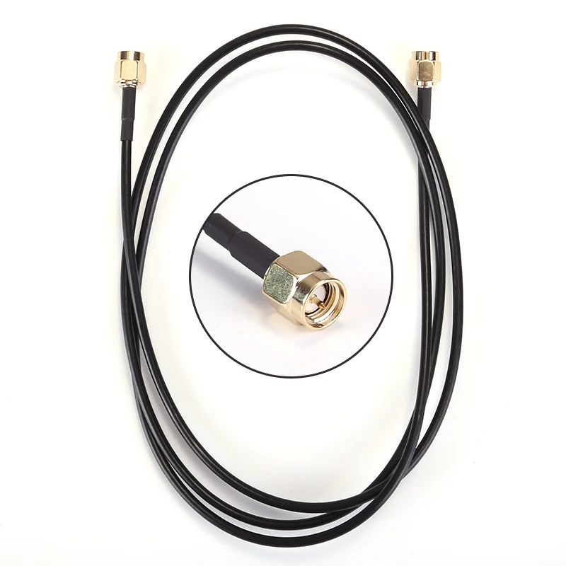 RG174   SMA Male to SMA Male M-M Connector RF Coaxial Pigtail   Extension Cable