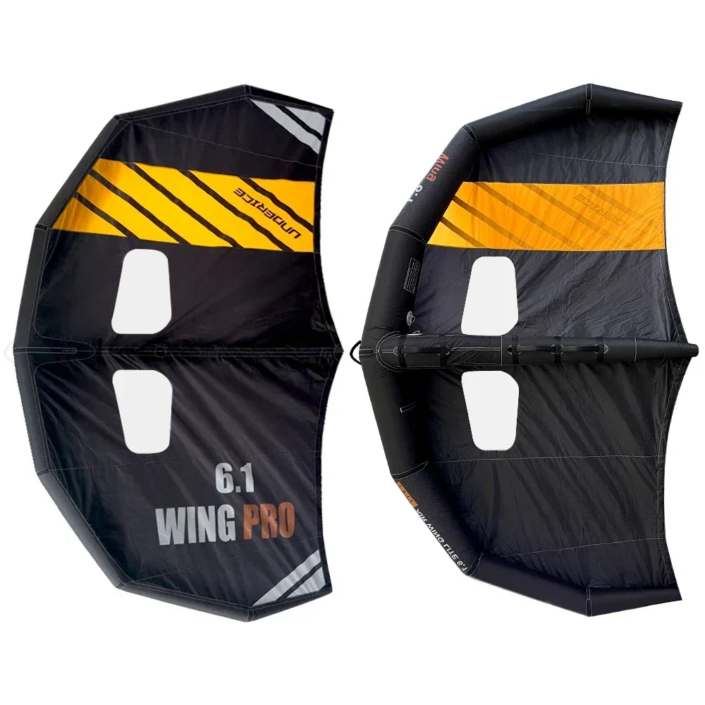 4.1/5.0/6.1m2 Windsurfen Vleugel Verijdelen Koolstofvezel Hard Handvat Opblaasbaar Kitesurfen Onafhankelijke Airbag Surfplank Wingsurfen