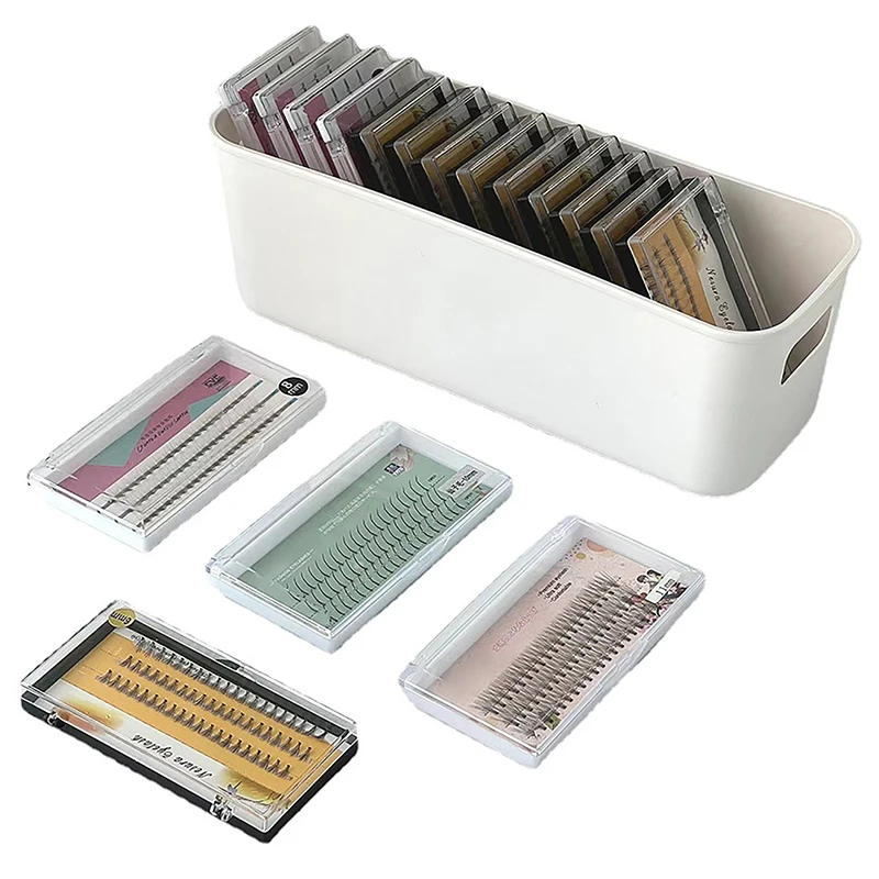 1pc caixa de armazenamento de cílios postiços para ferramenta de extensão de cílios organizador lash acessórios cosméticos ferramentas de maquiagem caixa de armazenamento