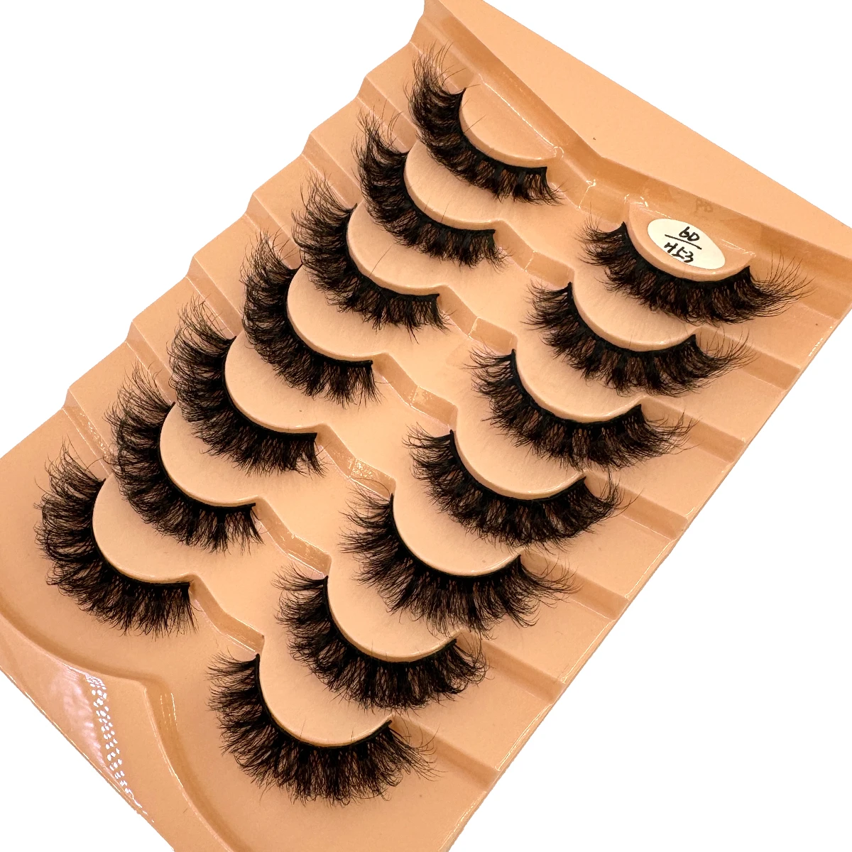 NOWE 7 par klasycznych rzęs objętościowych 3D Cat Eye Faux Mink Lash Natural Wispy Russian Strip Lashes Makeup Dramatyczne sztuczne rzęsy