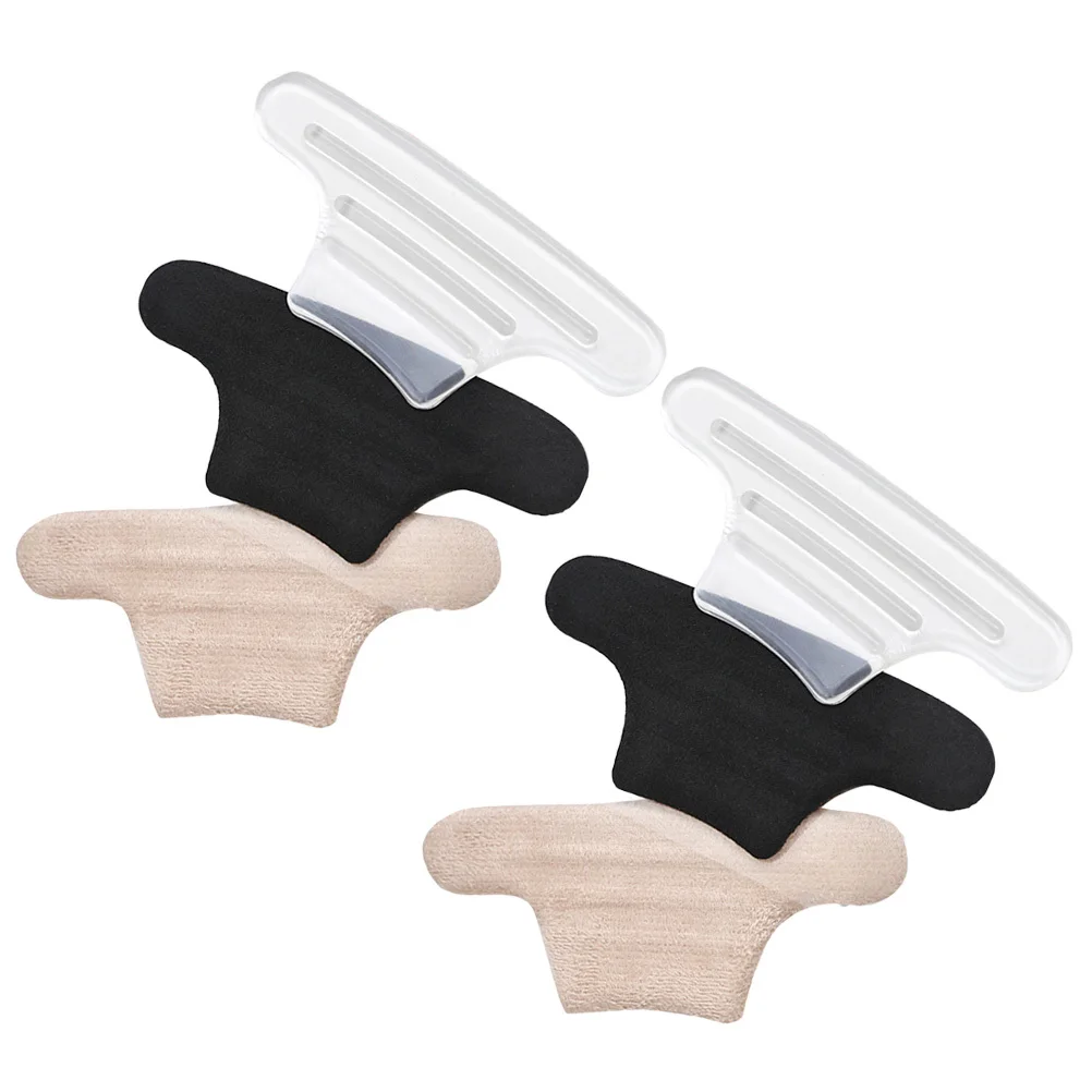 3pcs Heel Pads For Shoes Anti-Wear Feet Sticker Blister Prevention High Heel Comfort Dancing Relief Universal Size Black