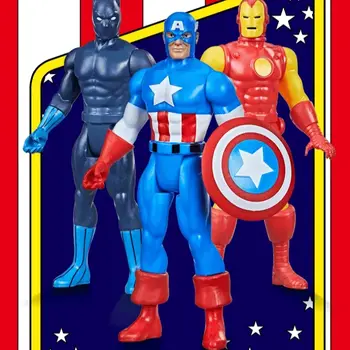 漫威傳奇美國隊長2021 Kenner復古鋼鐵人系列3.75吋可動人偶模型兒童玩具禮物 8 最佳銷售 漫威 3.75 - №6