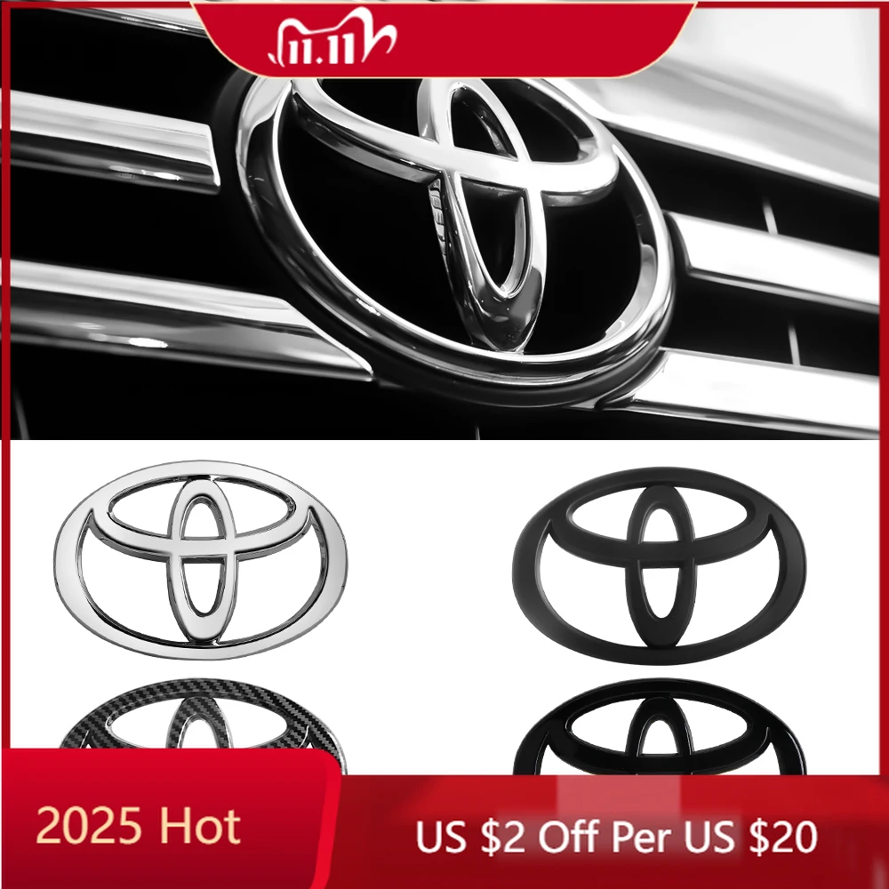 

Для Toyota 2026, новые колпаки ступицы, АБС-пластик, значок на переднюю решетку автомобиля, наклейка, эмблема для TOYOTA C-HR RAV4 Yaris Camry Land Cruiser Aval