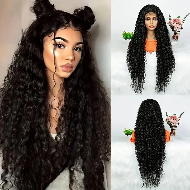 Rosabeauty 13X6 Deep Wave 40 Inch HD Lace Front Human Hair Wig 5X5 Preplucked Glueless Ready To Go Curly Wig 250% Density