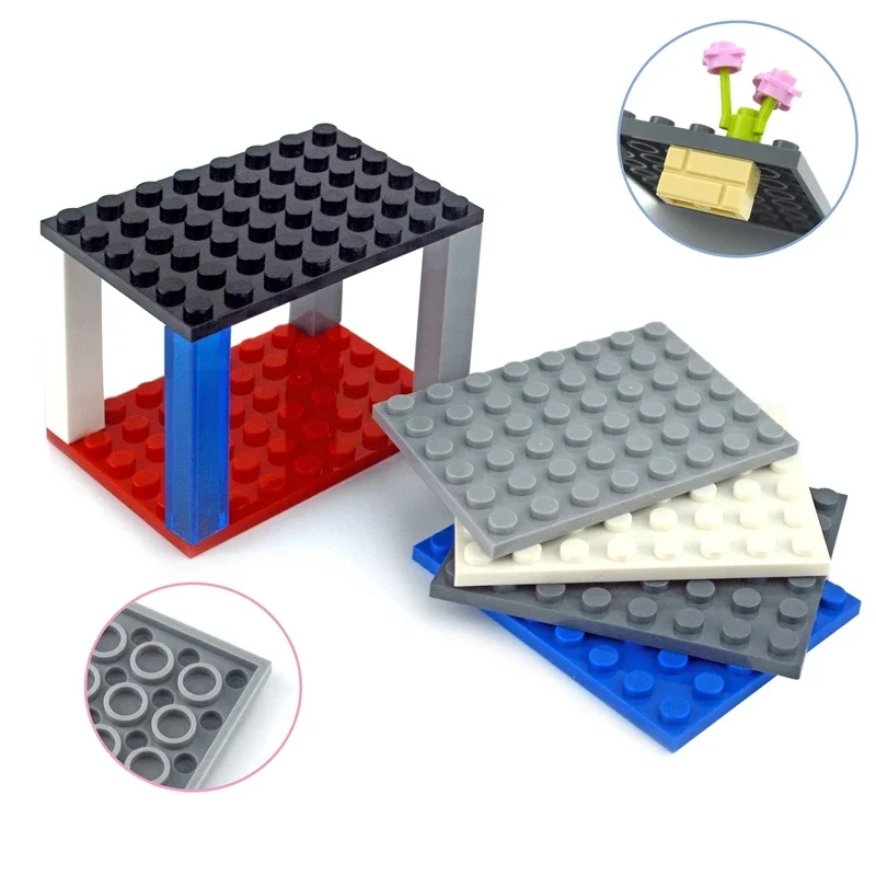 Multiple color Educational Creative Classic Parts Compatible Size 6x8 8x16 Dots Thin Figures Bricks DIY Bulk Set Building Blocks