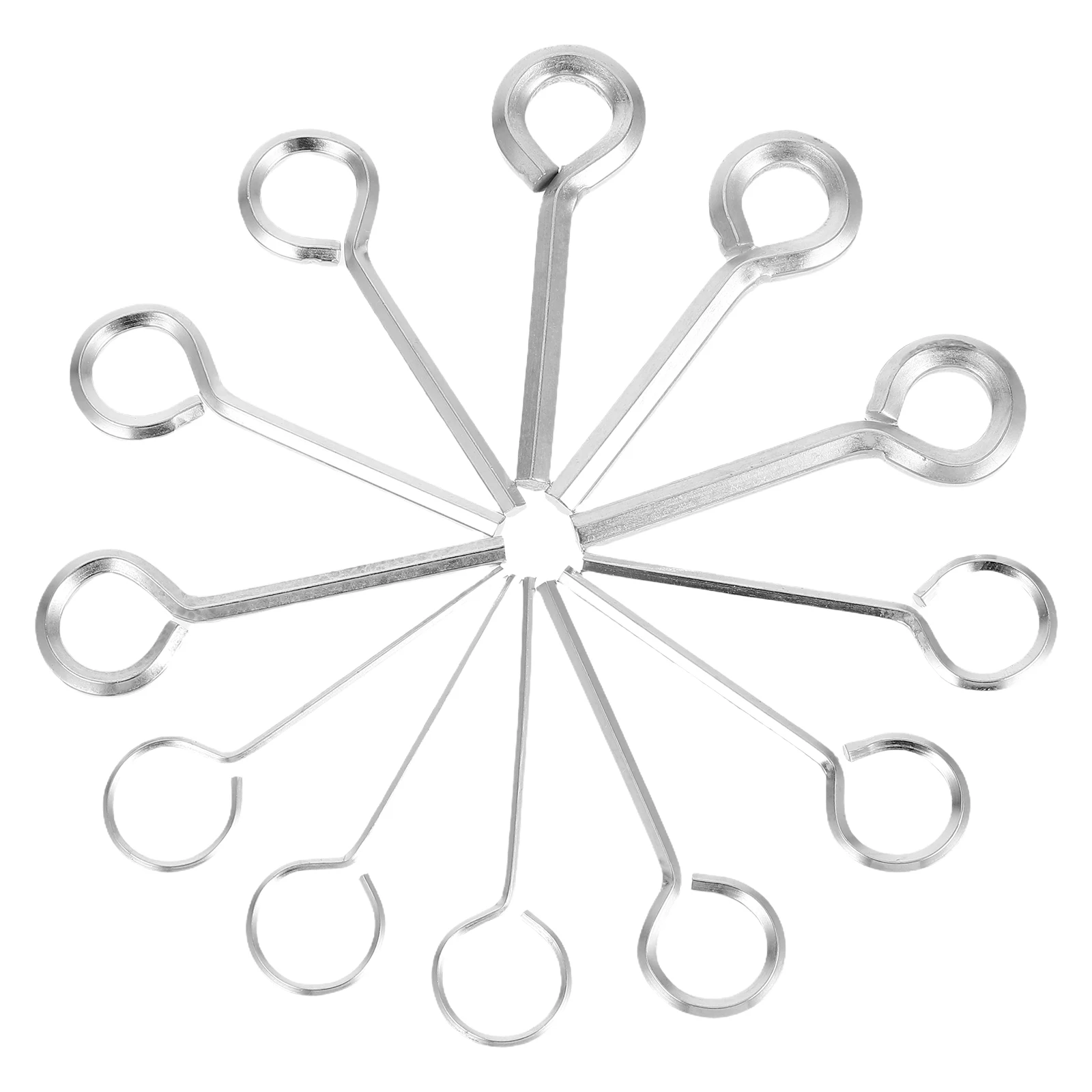 

12pcs Hexagonal Keys Steel Emergency Exit Tools Accurate Dimensions Portable Multi-Use Wrench For Push Bar Devices Door Release