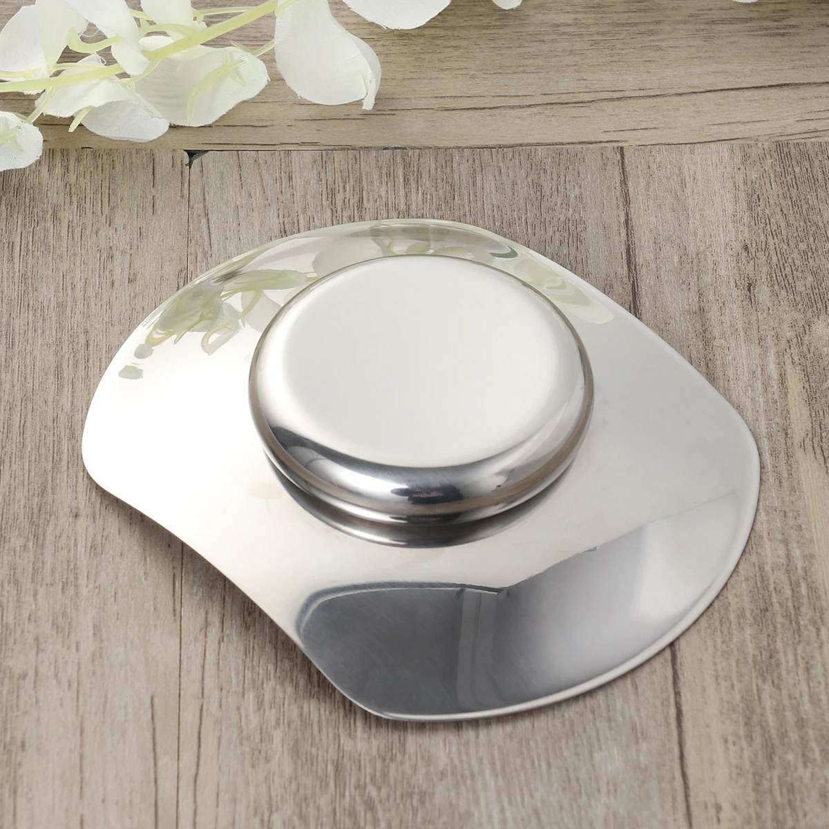 

Stainless Steel Soap Box Dual Layer Drainage Rust Proof Soap Holder For Bathroom Kitchen Shower Flying Saucer Design