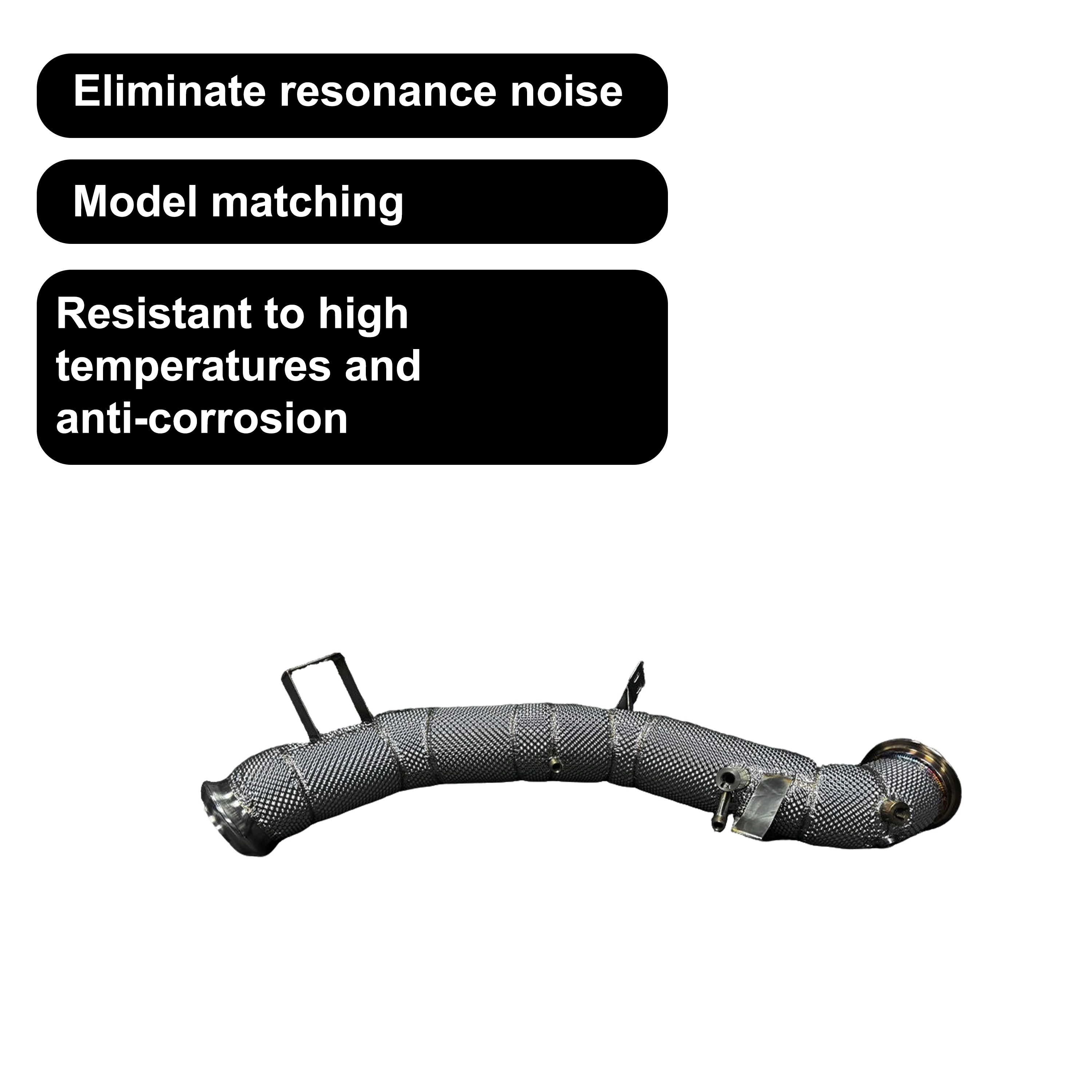 ACE Hochleistungs-Downpipe für Mercedes-Benz W206 C43 C63 2.0T AMG M139 Auspuffkrümmer mit Hitzeschild SUS304 Qualitäts-Auspuffrohr – Detail 7
