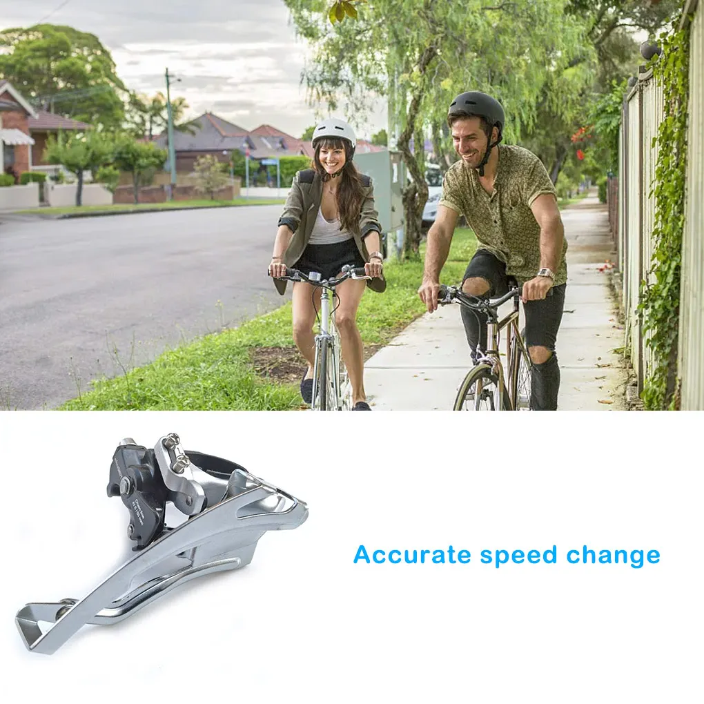 

Front Gear Derailleur Lightweight Rustproof Transmission Bike Parts Accurate Waterproof Derailleurs Clamp Mountain Bikes