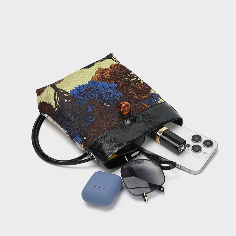 Small Chinoiserie Shoulder Bag Crossbody Phone Bags For Women Luxury Small Handbags For Women Fashion 2024 Designer Model