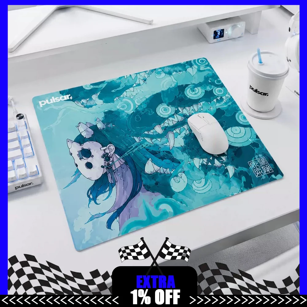 PAN Esports Pulsar  YUEN Glass Gaming Mousepad  FPS Both Speed And Smooth Mouse Pad For VALORANT TTK CSGO PC Accessories Gifts
