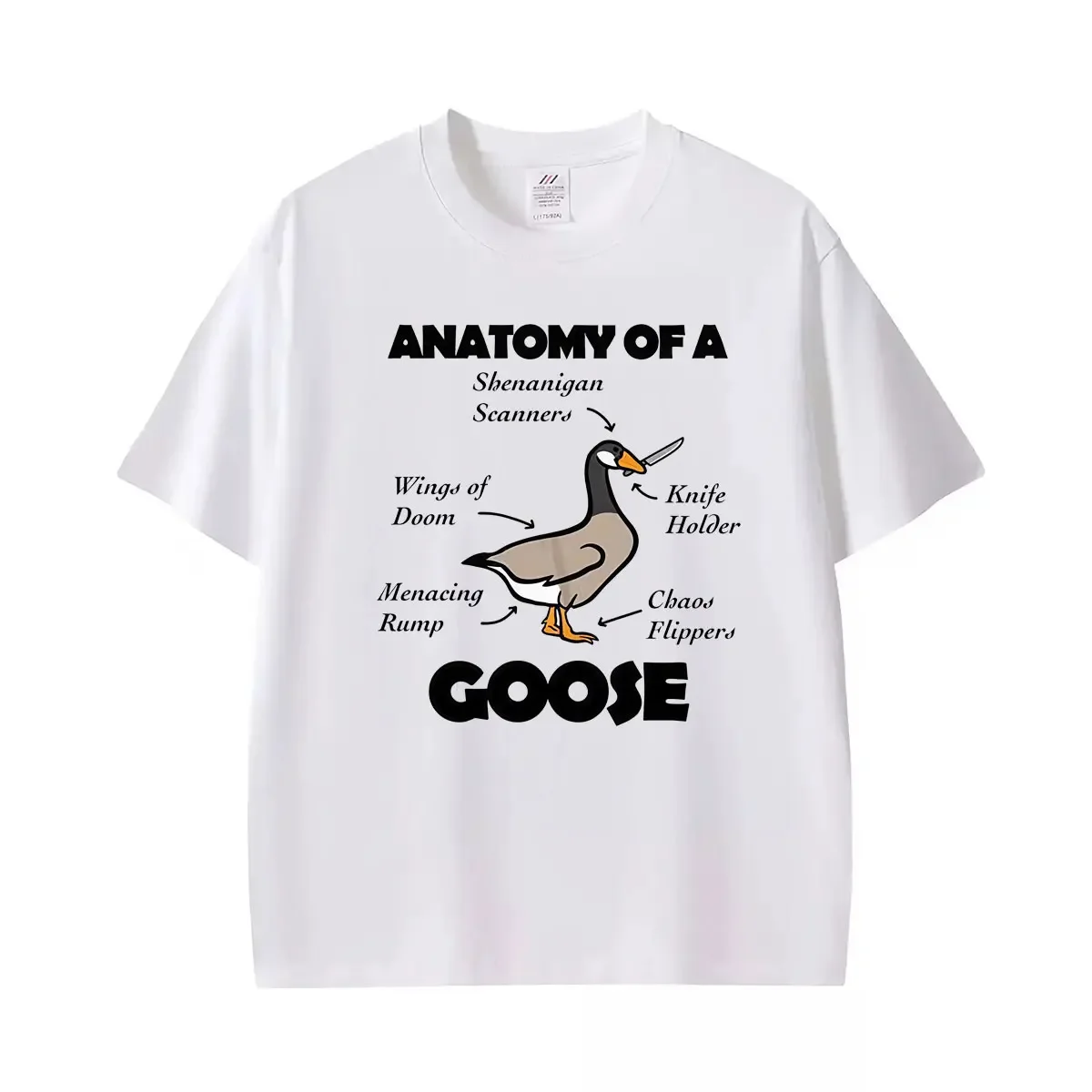Anatomy of A Goose Duck Best Seller Top Funny Graphic Tshirt Men Women Retro Classic T-shirt Oversized Loose T Shirts Streetwear