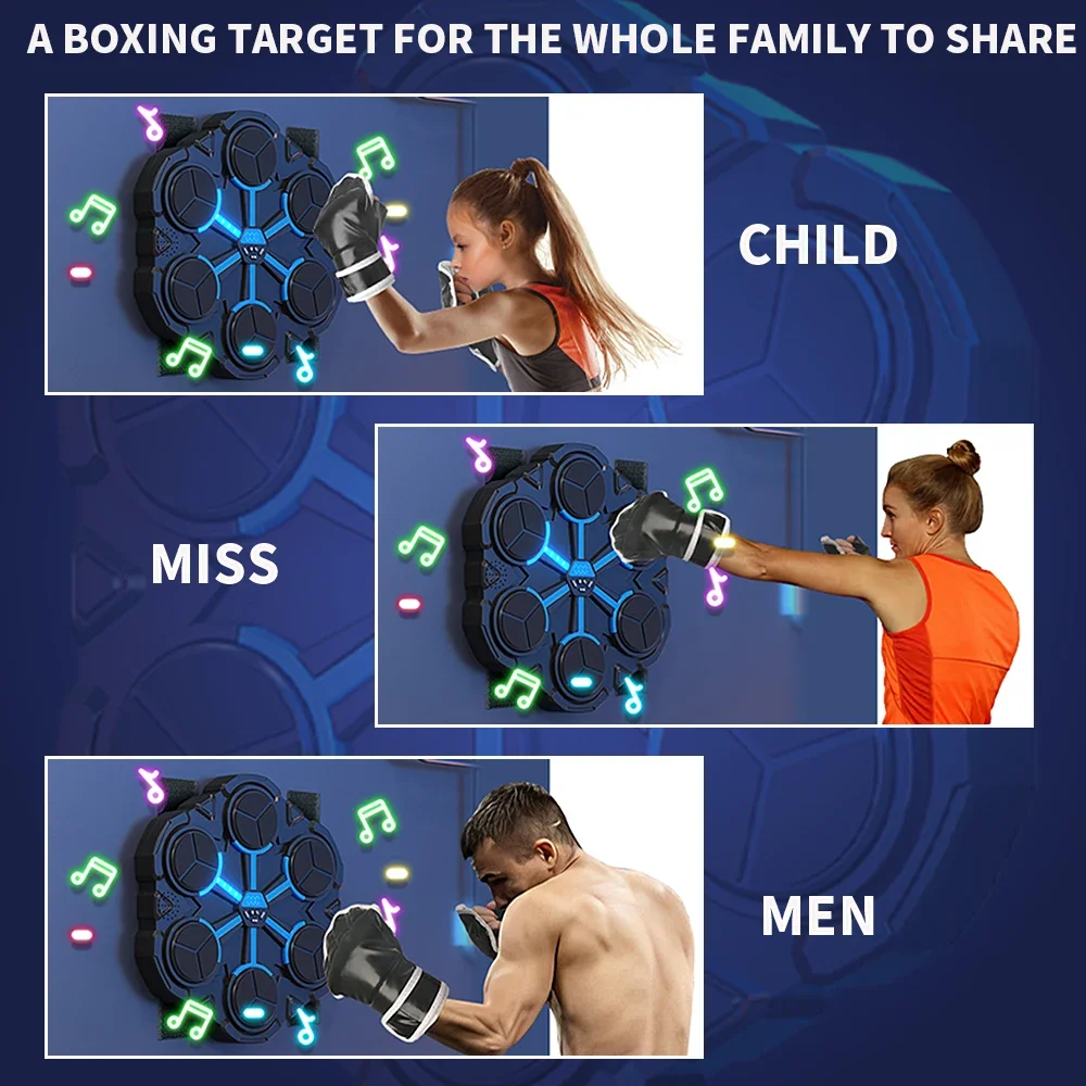 Smart Music Boxing Machine Home Adult Wall Target Children\'s Strike Reaction Indoor Electronic Target Sanda Training Device