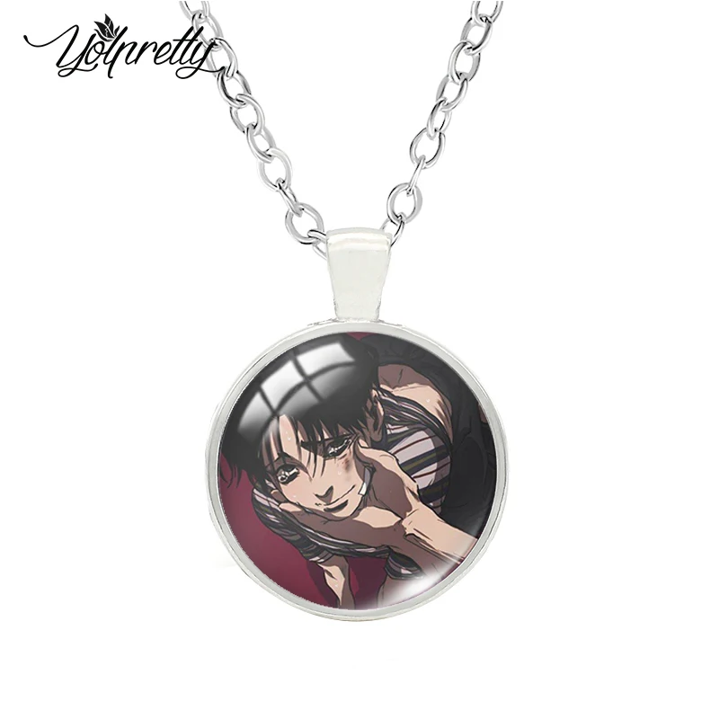 2023 Cartoon Anime Killing Stalking Glass Cabochon Pendants Necklace Fashion Jewelry for women wen