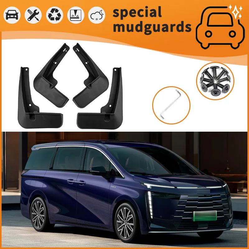 

For GAC Trumpchi E8 23-24 models Mudguards Fender Mudflaps Front Rear Flares Splash Guards Cover Car Accessorie