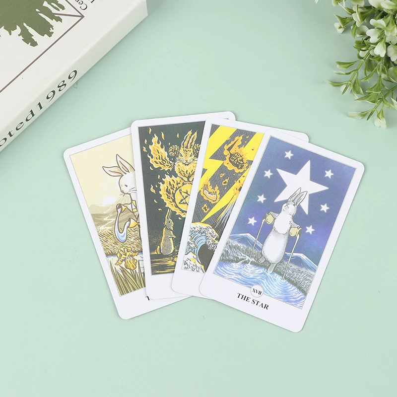 78 stks Tarot Lunalapin Konijn Tarot Deck Tarot Kaarten Tarot Kaartspel Party Game