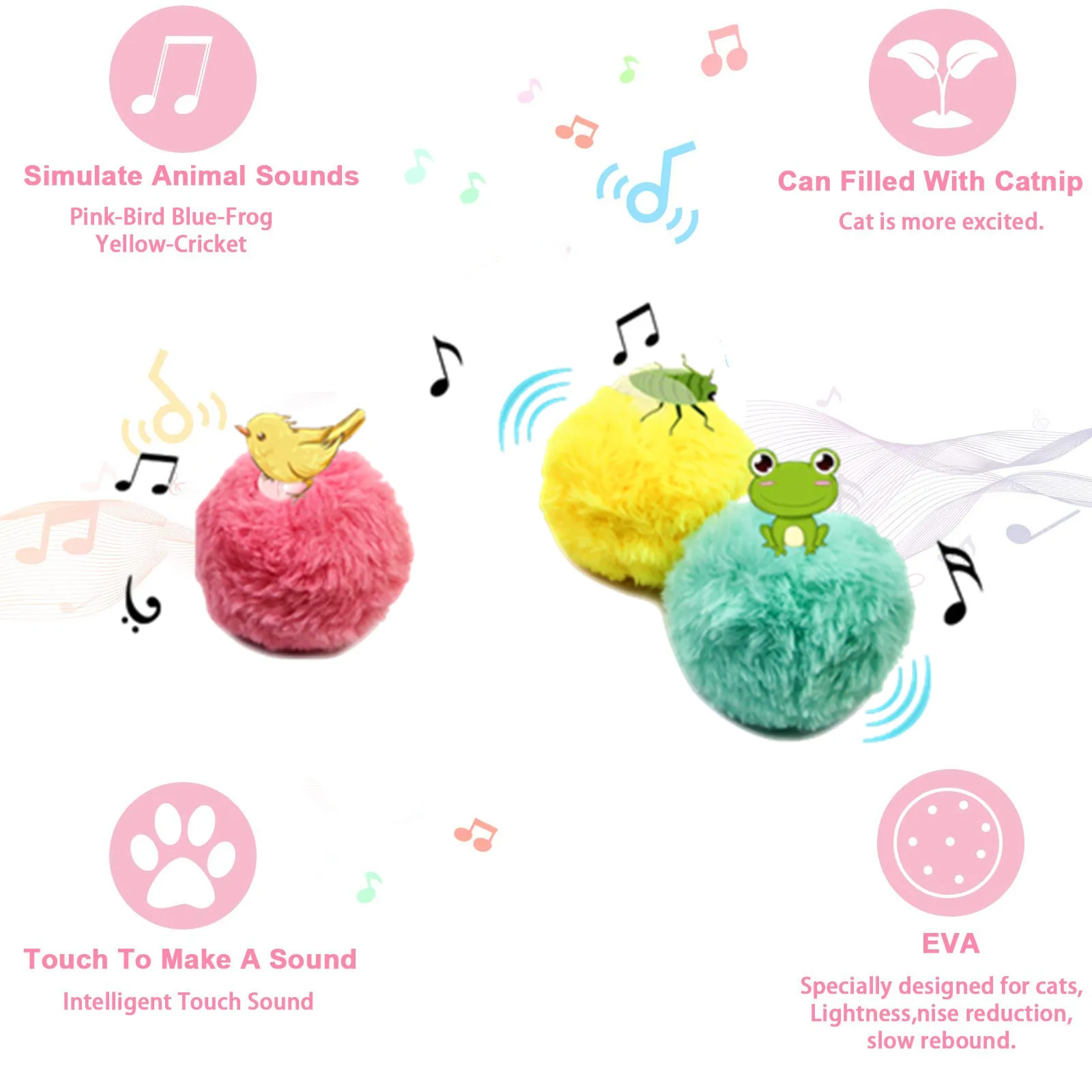 Animal Simulated Sound Dog Ball Toys for Small Dogs Pet Electirc Interactive Plush Dog Toys Fleece Puppy Toys Chihuahua Toys