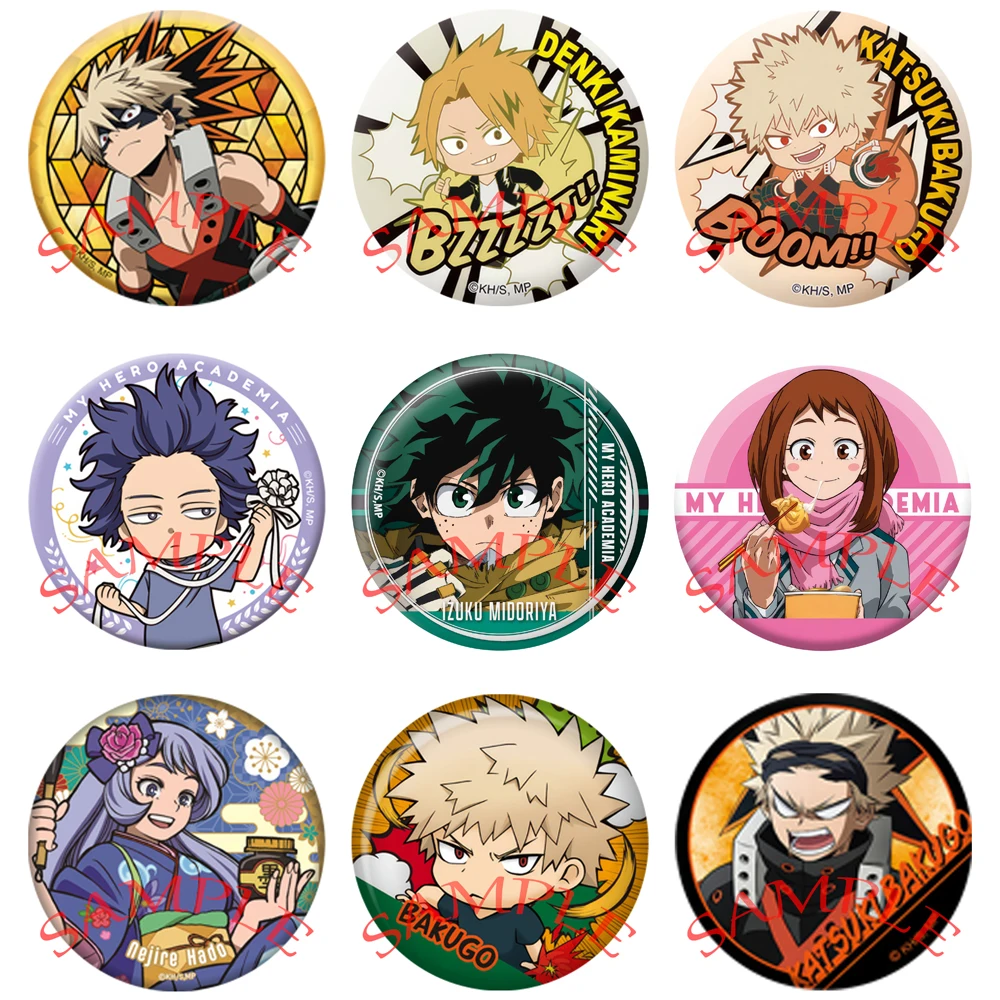 Anime My Hero Academia Cosplay dabi Todoroki Shoto Bakugou Katsuki Midoriya Izuku Cartoon Badge Brooch Pins Accessories Gifts