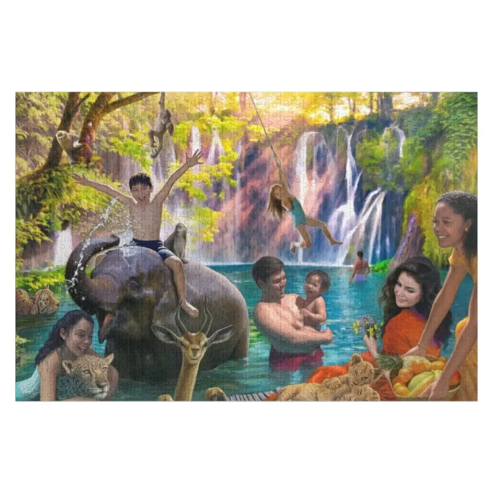 Lagoon Paradise Jigsaw Puzzle Custom Gift Wooden Adults Picture Puzzle