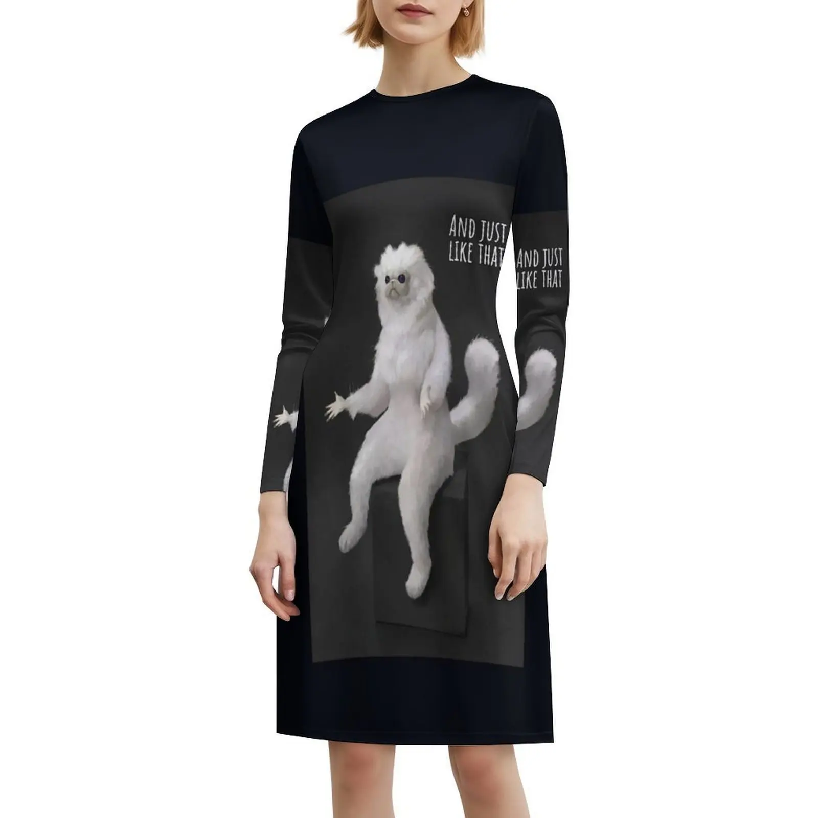 Weekend Gone-Meme (Part A) 여성용 우아한 파티 드레스 A라인 드레스(짧은/긴/소매 없는 옵션 포함) Meme Memes Weekend